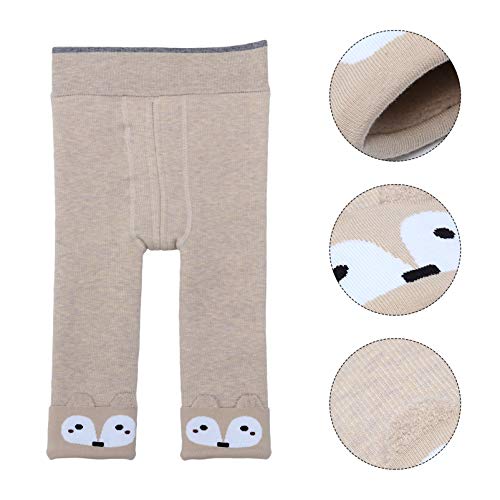 ABOOFAN Baby Toddlers Inverno Leggings Calça Térmica Quente Kids Cartoon Calça Leggings de Pelúcia C