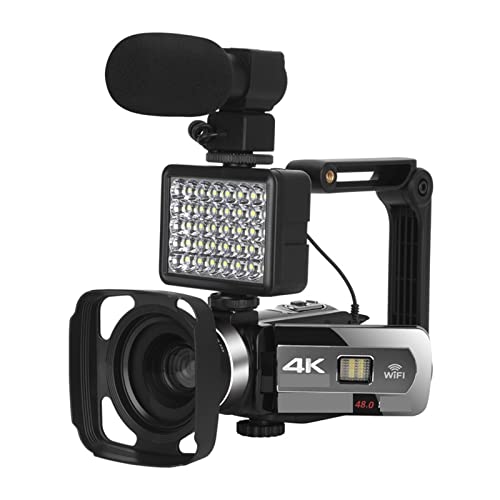 rfIJ 4 18K JR[_[ HD vtFbVi fW^ Web Jʐ^p 18X Y[ I[g tH[JX rfI R[_[ Vlog(32G SD Card,Outfit 2)