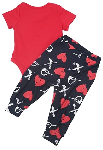 Image of Baby Boys Girls 2pc Outfit Set Short Sleeve Bodysuit with Pants