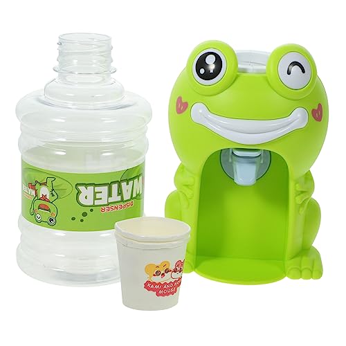 BESPORTBLE 1Set Frog Cartoon Shaped Water Dispenser for Fun Water Drink Mini Water Machine for Playtime Green Water Dispenser