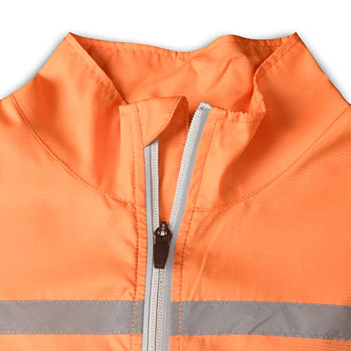 Image of bpbtti Men's Hi-Viz Safety Running Cycling Vest Sleeveless Windbreaker vests- Windproof and Reflective