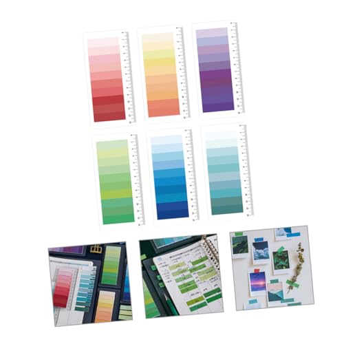 Marqueurs de page auto adhésifs onglets de lecture colorés jojofuny