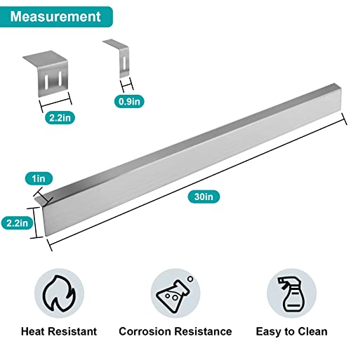 30" 34" Stove Gap Filler, Slidein Range Rear Filler Kit Stainless