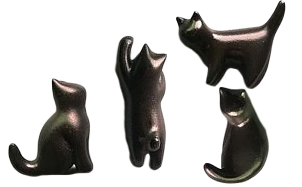 Amazon.co.jp: Fumemo 黒猫 マグネット 磁石 猫 ペーパーウエイト