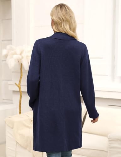 Image of CiCiBird Women Fall Long Cardigan Sweater Trendy Knit Jacket Coat Dressy Blazer Coatigan