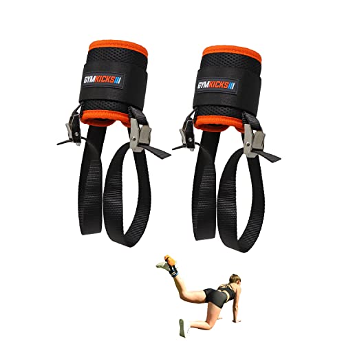 GymKicks Pro | Heavy Duty Metal Quick Release Adjustable Weight Dumbbell Ankle Straps | The Patent Pending Ultimate Portable Glute Workout | Home Gym Booty Straps