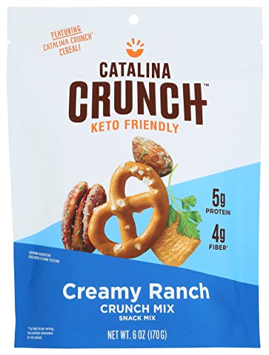Image of Catalina Snacks Crunch Creamy Ranch Snack Mix, Keto Friendly, Gluten Free, 6 Ounce (Pack of 6)