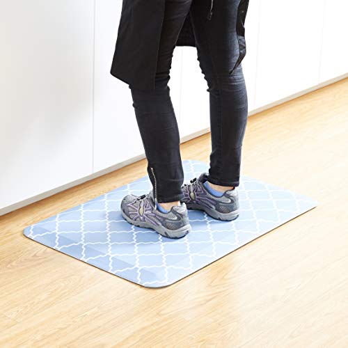 AmazonBasics Anti-Fatigue Standing Comfort Mat for Home Kitchen and Office - 20" x 30", Blue Pattern - Thumbnail 4