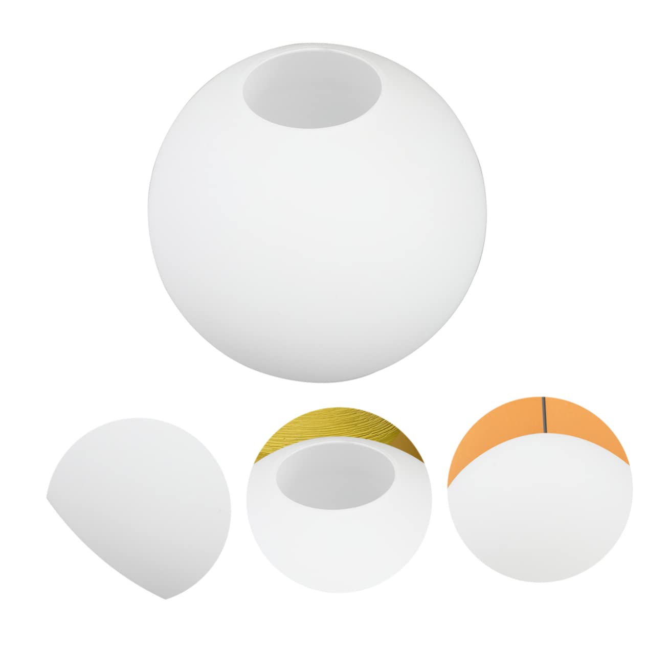 BESPORTBLE Pantalla De Lámpara De Globo De Cristal De 20 Cm - Esfera De Cristal Transparente Para Lámparas - Repuesto Ideal Para Lámparas Colgantes y De Pie Diseño Elegante y Moderno