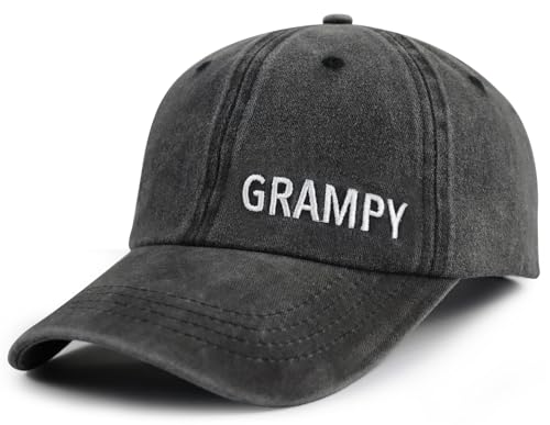 Image of Best Grandpa Gifts for Men, Funny Grampy Hat, World Best Pop Pop Gifts Baseball Cap, Father Day Christmas Birthday for Papa Pawpaw Grandfather Pappy Dad Black