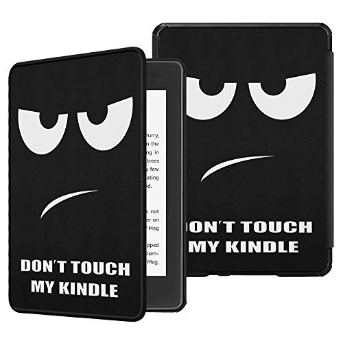 Fintie SlimShell Funda para Kindle Paperwhite (10.ª generación, 2018) - Carcasa Fina y Ligera de Cuero Sintético con Función de Auto-Reposo/Activación, No Tocar