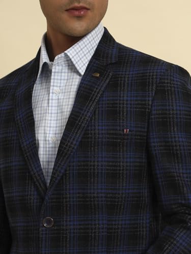 Image of Cantabil Men's Checkered Winter Wear Smart Fit Blazer (P MBZF00040)