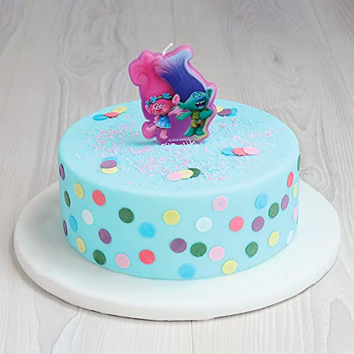 Dekoback Trolls Bougie A Gateau En Cire Multicolore 1 X 6 2 X 9 8 Cm Amazon Fr Cuisine Et Maison