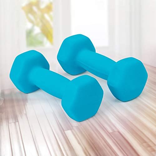 Dumbbell Barbell Gewicht Pair Duurzaam ontwerp Fitness Gym Oefening met anti-slip hand for mannen en vrouwen (Color… - Afbeelding 3