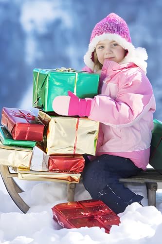 Slivery Color Toddler Gloves Baby Mittens Winter Warm Lined Fleece Gloves Waterproof Snow Baby Girls Mitten for Boys - Thumbnail 5