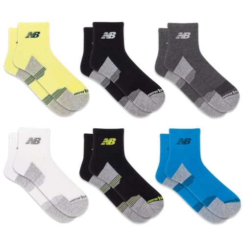 Image of New Balance Unisex Adult Performance Cushioned Ankle Socks, 6 Pairs