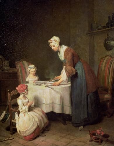Tableaux sur toile La Grâce de Chardin pour atmosphère salon chaleureuse