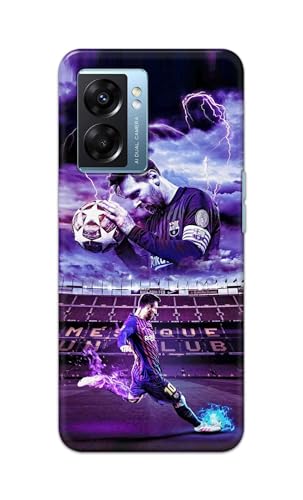 Image of Printed Hard Back Cover Case for Oppo K10 5G Back Cover (Famous Football Player) -1111