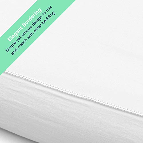 Celeep Bed Pillows (2 Pack) - Pillow Set Queen Size - Hotel Quality Sleeping Pillows for Side, Stomach and Back Sleepers - Microfiber Filling - Soft and Supportive (Queen)