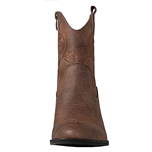 Image of GLOBALWIN Cowboy Boots For Women Short Ankle Boots