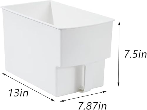 Miniatura 2 de Contenedores de almacenamiento para gabinete de cocina con asa, organizador apilable de plástico, organizador de almacenamiento de alimentos,