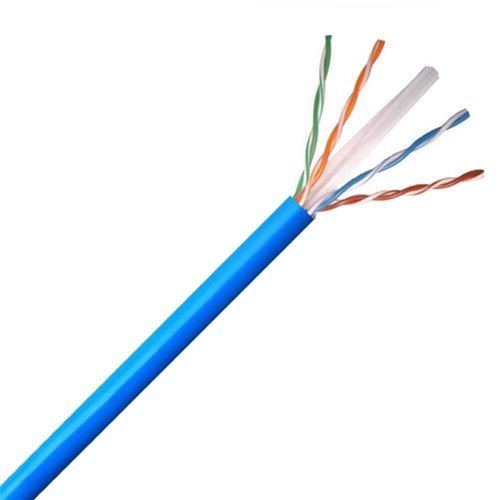 200 FT CAT 6 Ethernet Cable Network UTP CMR Blue 550 MHz Full 23 AWG Solid Copper Riser Certified 4 Twisted Pair UL Listed PVC Jacket Category 6 Computer Data Transfer Phone Signal Line,