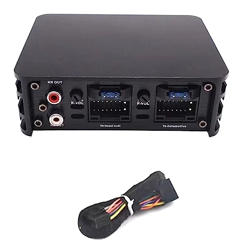 Eighosee Para Radios de Coche Android Amplificador Profesional Audio EstéReo 4X80W Amplificador de 4 VíAs de Potencia de Alta Fidelidad