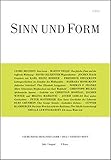 Sinn und Form 4/2012 (Sinn und Form/Beiträge zur Literatur)