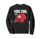 Hong Kong Mappa Bandiera EST. 1841