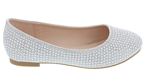 Harper-Ii-31 Sparkle Pearl Closed Toe Slip On Dress Pumps Flat Shoes2