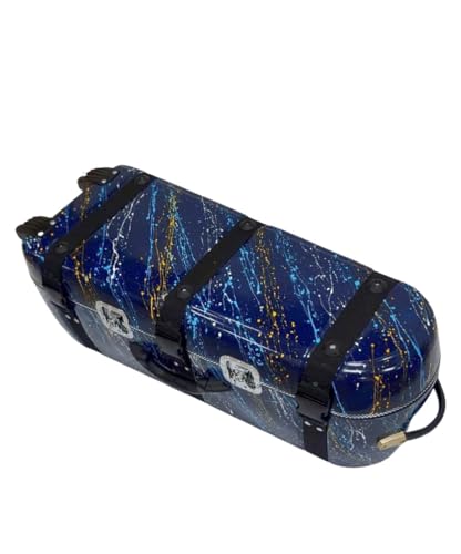 Image of MIRAJ Musical Tabla Fiberglass Case 3 Set (Dark Blue Splash)