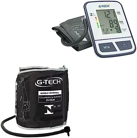 Aparelho De Pressão Digital Braço G-tech + Braçadeira Obeso