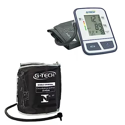 Aparelho De Pressão Digital Braço G-tech + Braçadeira Obeso