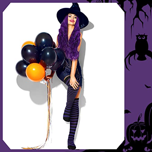 Hotop HOTOP-WIGS-NGJI8 Women Halloween Party Cosplay Costume Witch Accessories Set,32 Inch 80 Cm Purple Wigs Long Curly Wavy Hair Wig Caps thumb #6