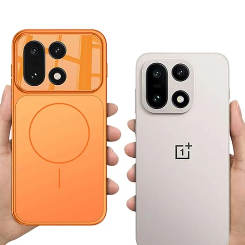 Image of MILLION CASES Inferno Edge Mag-Safe Shield Case for OnePlus 15, OnePlus 15 Back Cover Case(2025) - PC | Orange