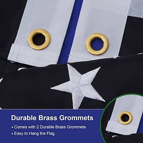 Syii American Flag 12X18 Inches And Thin Blue Line Flag 12X18 Inches For Boat Car, Boat Flags Marine 12X18 #TOP4