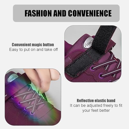 Moudn Winterschuhe Damen Warm Gefütterte Winterstiefel Wasserdicht Winter Schneestiefel Rutschfest Trekkingschuhe Outdoor