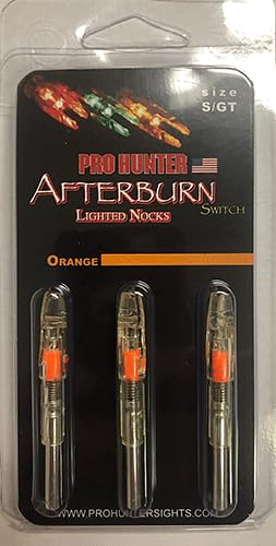Game Warning System 34000 GWS Lighted S Orange Archery Hunting Arrow Nocks 3Pk