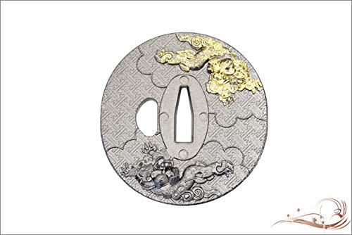 Amazon.co.jp: 鍔 獅子牡丹鍔（金メッキ）・坂本龍馬 海援隊 模造刀