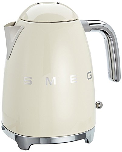 SMEG Bollitore Elettrico KLF01CREU, 2400 W, 7 Cups, Acciaio Inossidabile, Crema