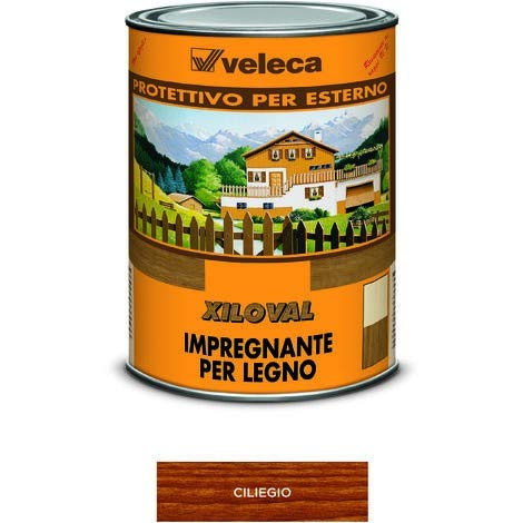 Veleca XILOVAL CERA Ciliegio - lt. 1 - IMPREGNANTE PROTETTIVO SATINATO PER LEGNO DA ESTERNO