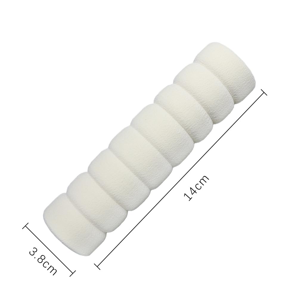 Confezione da 2 Paracolpi per Maniglia della Porta, Proteggi Maniglia della Porta in Schiuma per Pareti e Mobili, Copri Maniglia della Porta Beige