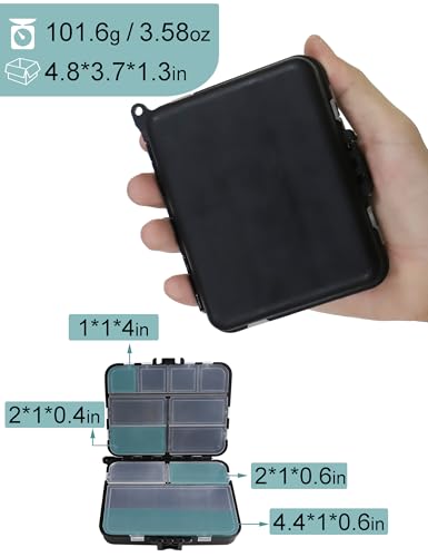 Avlcoaky-Small-Tackle-Box-8-Pack-Mini-Terminal-Tackle-Boxes-Organizer-Plastic-Fishing-Lure-Box-Storage-Containers-Fly-Fishing-Boxes-Lure-Bait-Storage-Case
