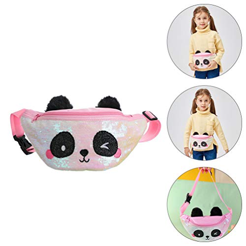 Bolsa de cinto infantil para meninas ABOOFAN bolsa transversal infantil Panda desenho animal cintura