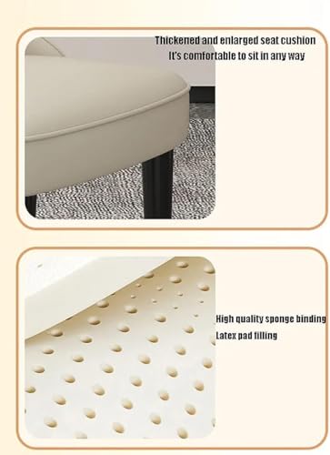 Image of Dream Furnishing - Set of 6 Dinning Chairs Elegant & Luxury Looks Strong Metal Frame Legs for Home Cafe Office Hotel (Tan Set of 6)