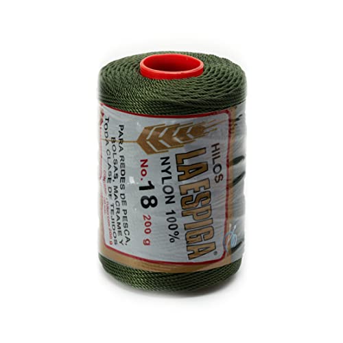 Image of Espiga No.18-100% Nylon Omega String Cord for Knitting and Crochet - 35 Forest Green