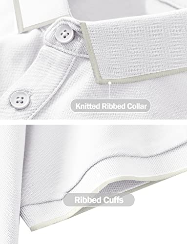 Image of Hiverlay Women's Golf Polo T Shirts Lightweight Moisture Wicking Short Sleeve Shirt Quick Dry UPF 50+