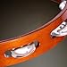 Traditional Wood Tambourine with Aluminum Jingles, Single Row — NOT MADE IN CHINA — Great for All Musicians, 2-YEAR WARRANTY