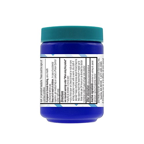 Amazon Brand - Solimo Chest Rub Cough Suppressant And Topical Analgesic, 3.53 Ounce #TOP1