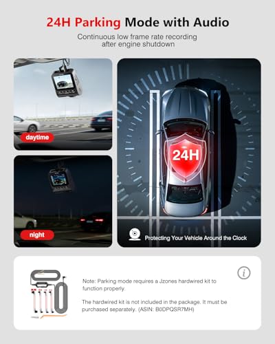 Image of 4K Dash Cam Front and Rear, HDR Night Vision Dash Camera for Cars 64GB Card 5.8GHz WiFi6 up to 20MB /s APP Control Dash Cams Built-in GPS, G-Sensor, Loop Recording, 170Wide Angle, 24H Parking Mode